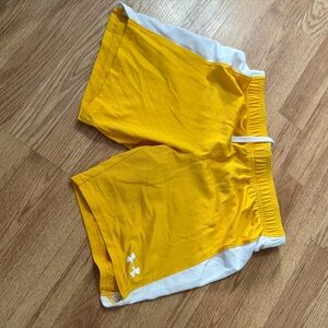 Under Armour Yellow Athletic Shorts